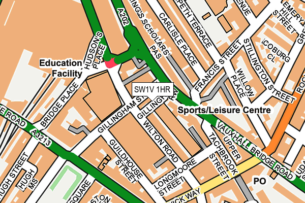 SW1V 1HR map - OS OpenMap – Local (Ordnance Survey)