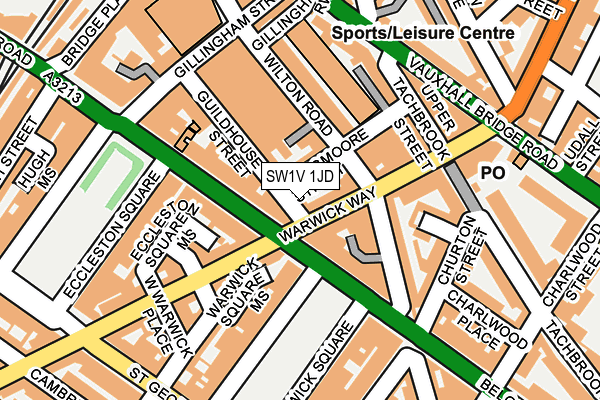 SW1V 1JD map - OS OpenMap – Local (Ordnance Survey)