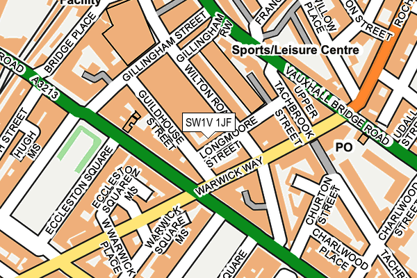 SW1V 1JF map - OS OpenMap – Local (Ordnance Survey)