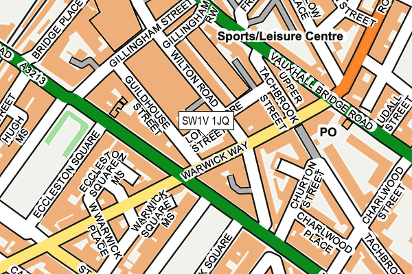 SW1V 1JQ map - OS OpenMap – Local (Ordnance Survey)