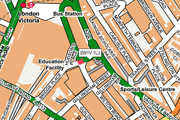 SW1V 1LJ map - OS OpenMap – Local (Ordnance Survey)