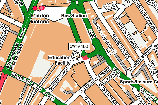 SW1V 1LQ map - OS OpenMap – Local (Ordnance Survey)