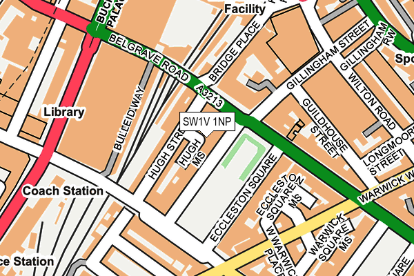 Map of 10 ECCLESTON SQUARE LIMITED at local scale