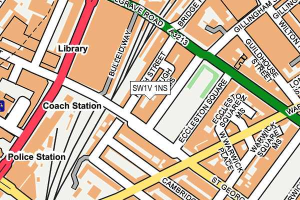 SW1V 1NS map - OS OpenMap – Local (Ordnance Survey)