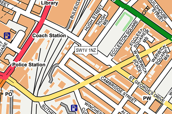 SW1V 1NZ map - OS OpenMap – Local (Ordnance Survey)