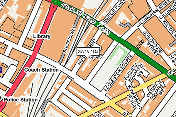 SW1V 1QJ map - OS OpenMap – Local (Ordnance Survey)