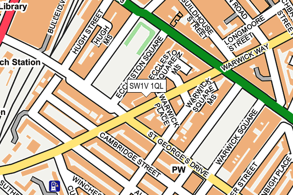 SW1V 1QL map - OS OpenMap – Local (Ordnance Survey)