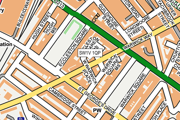 SW1V 1QP map - OS OpenMap – Local (Ordnance Survey)