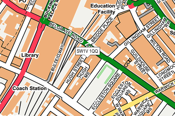 SW1V 1QQ map - OS OpenMap – Local (Ordnance Survey)