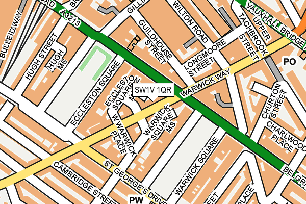 SW1V 1QR map - OS OpenMap – Local (Ordnance Survey)