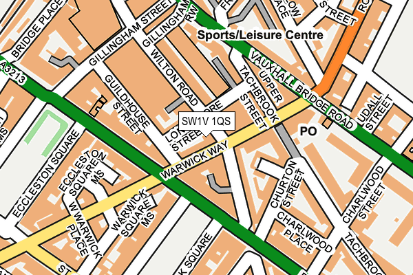 SW1V 1QS map - OS OpenMap – Local (Ordnance Survey)