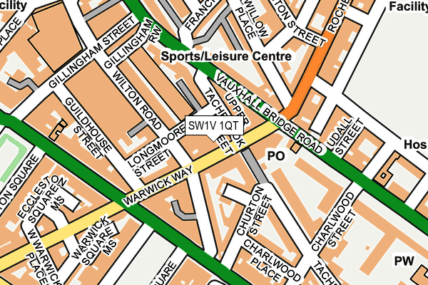 SW1V 1QT map - OS OpenMap – Local (Ordnance Survey)