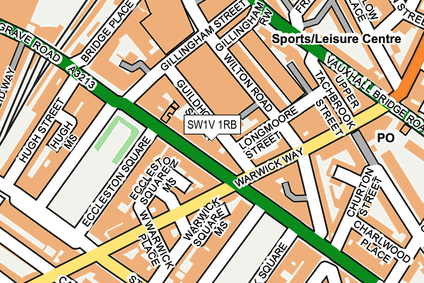 SW1V 1RB map - OS OpenMap – Local (Ordnance Survey)