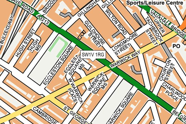 SW1V 1RG map - OS OpenMap – Local (Ordnance Survey)