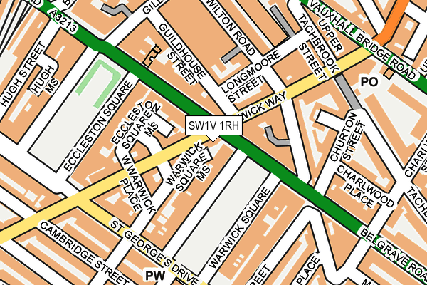 SW1V 1RH map - OS OpenMap – Local (Ordnance Survey)