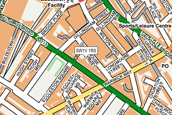 SW1V 1RS map - OS OpenMap – Local (Ordnance Survey)