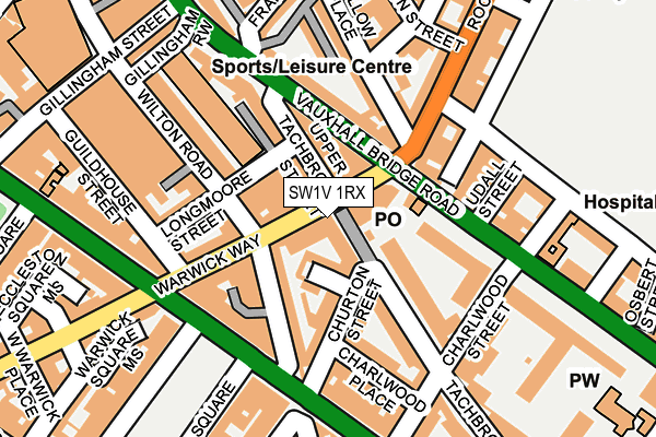 SW1V 1RX map - OS OpenMap – Local (Ordnance Survey)
