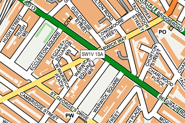 SW1V 1SA map - OS OpenMap – Local (Ordnance Survey)