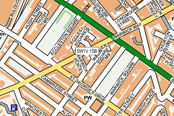 SW1V 1SB map - OS OpenMap – Local (Ordnance Survey)