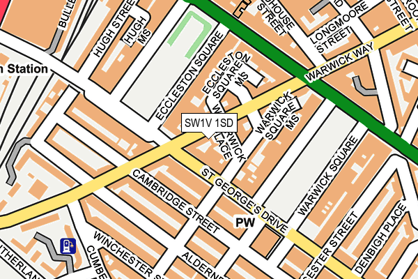 SW1V 1SD map - OS OpenMap – Local (Ordnance Survey)