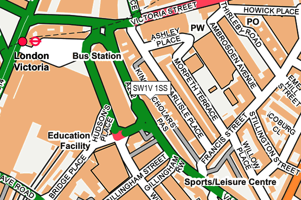 SW1V 1SS map - OS OpenMap – Local (Ordnance Survey)