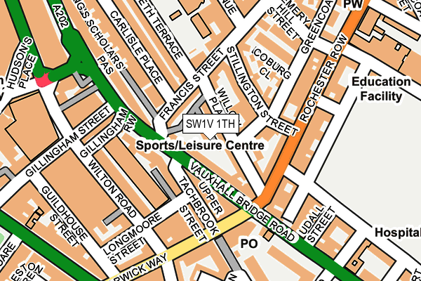 SW1V 1TH map - OS OpenMap – Local (Ordnance Survey)