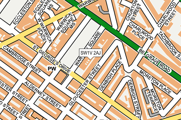 SW1V 2AJ map - OS OpenMap – Local (Ordnance Survey)