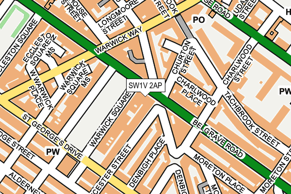 SW1V 2AP map - OS OpenMap – Local (Ordnance Survey)