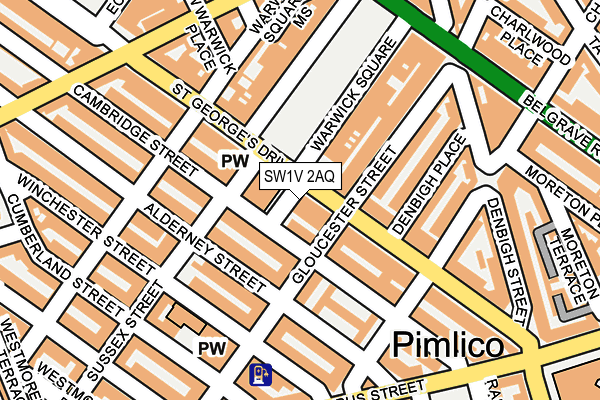 SW1V 2AQ map - OS OpenMap – Local (Ordnance Survey)