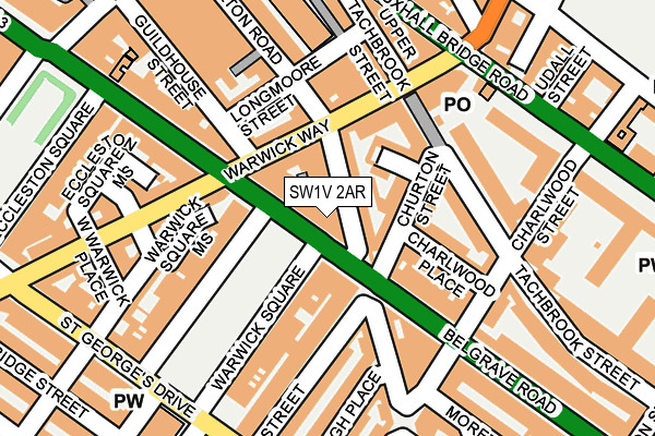 SW1V 2AR map - OS OpenMap – Local (Ordnance Survey)