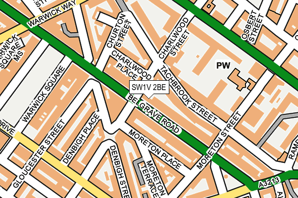 SW1V 2BE map - OS OpenMap – Local (Ordnance Survey)