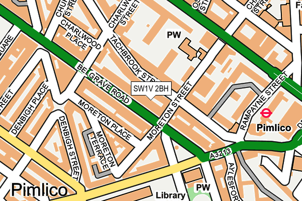 SW1V 2BH map - OS OpenMap – Local (Ordnance Survey)
