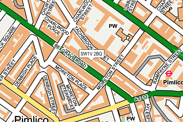 SW1V 2BQ map - OS OpenMap – Local (Ordnance Survey)