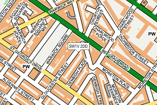 SW1V 2DD map - OS OpenMap – Local (Ordnance Survey)