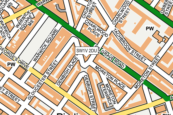 SW1V 2DU map - OS OpenMap – Local (Ordnance Survey)