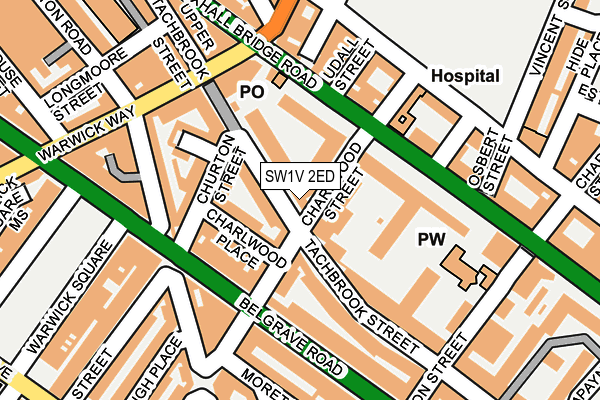 SW1V 2ED map - OS OpenMap – Local (Ordnance Survey)