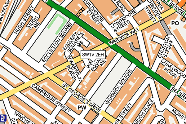 SW1V 2EH map - OS OpenMap – Local (Ordnance Survey)