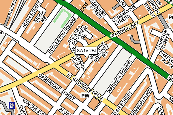 SW1V 2EJ map - OS OpenMap – Local (Ordnance Survey)