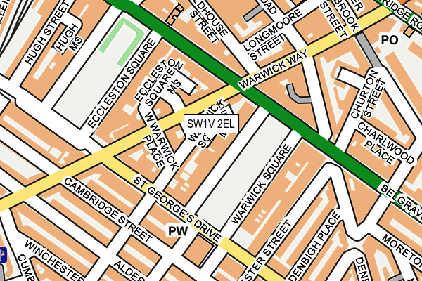 SW1V 2EL map - OS OpenMap – Local (Ordnance Survey)