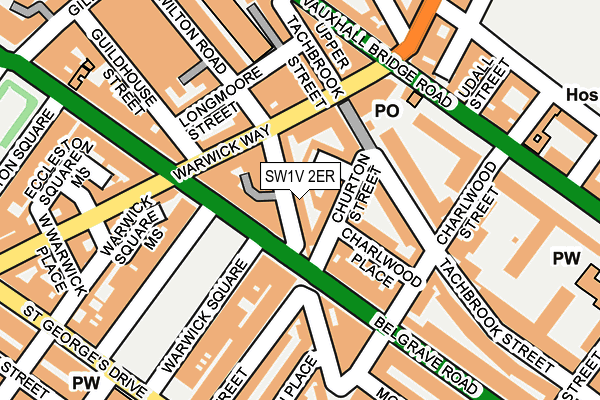 SW1V 2ER map - OS OpenMap – Local (Ordnance Survey)