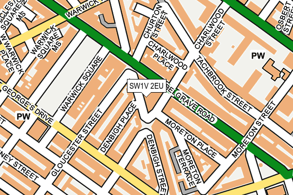 SW1V 2EU map - OS OpenMap – Local (Ordnance Survey)