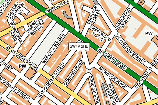 SW1V 2HE map - OS OpenMap – Local (Ordnance Survey)