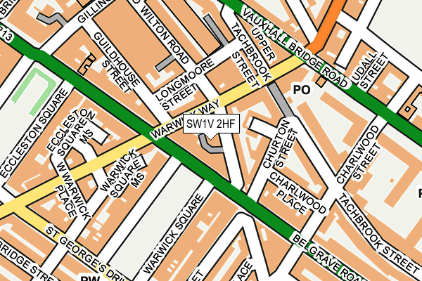 SW1V 2HF map - OS OpenMap – Local (Ordnance Survey)