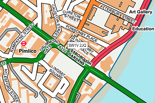 SW1V 2JQ map - OS OpenMap – Local (Ordnance Survey)