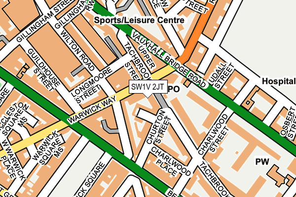 SW1V 2JT map - OS OpenMap – Local (Ordnance Survey)