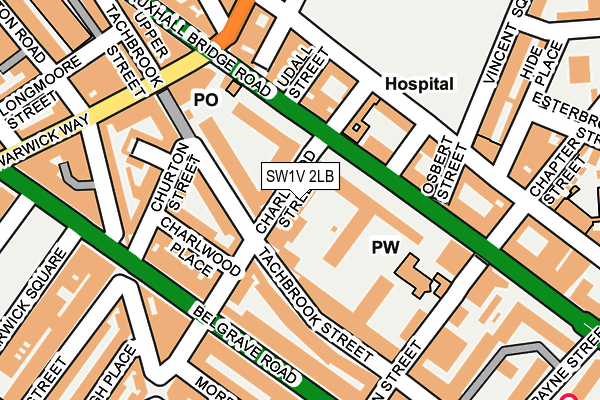 SW1V 2LB map - OS OpenMap – Local (Ordnance Survey)