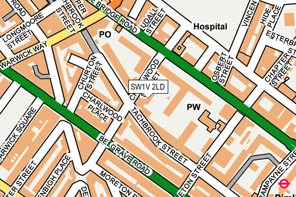 SW1V 2LD map - OS OpenMap – Local (Ordnance Survey)
