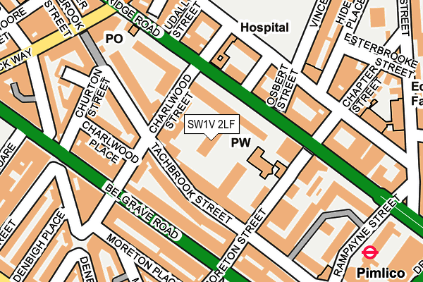 SW1V 2LF map - OS OpenMap – Local (Ordnance Survey)