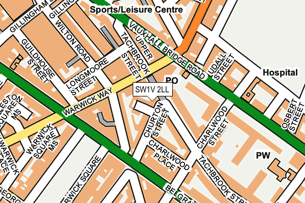 SW1V 2LL map - OS OpenMap – Local (Ordnance Survey)