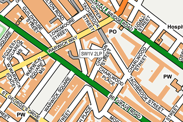 SW1V 2LP map - OS OpenMap – Local (Ordnance Survey)
